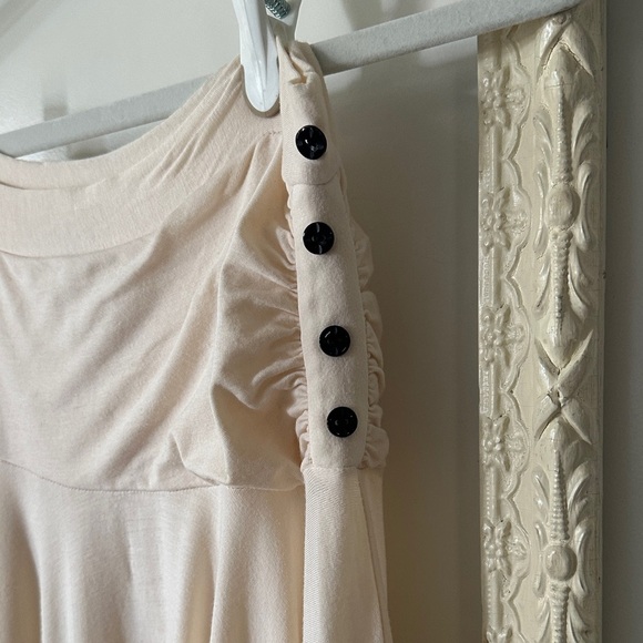 ELLA MOSS | AS IS Elegant Cream Skirt with Black Trim - Picture 3 of 12